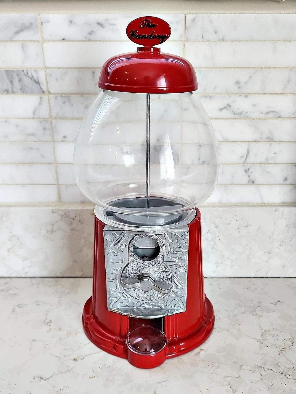 Red Vintage Gumball dispenser